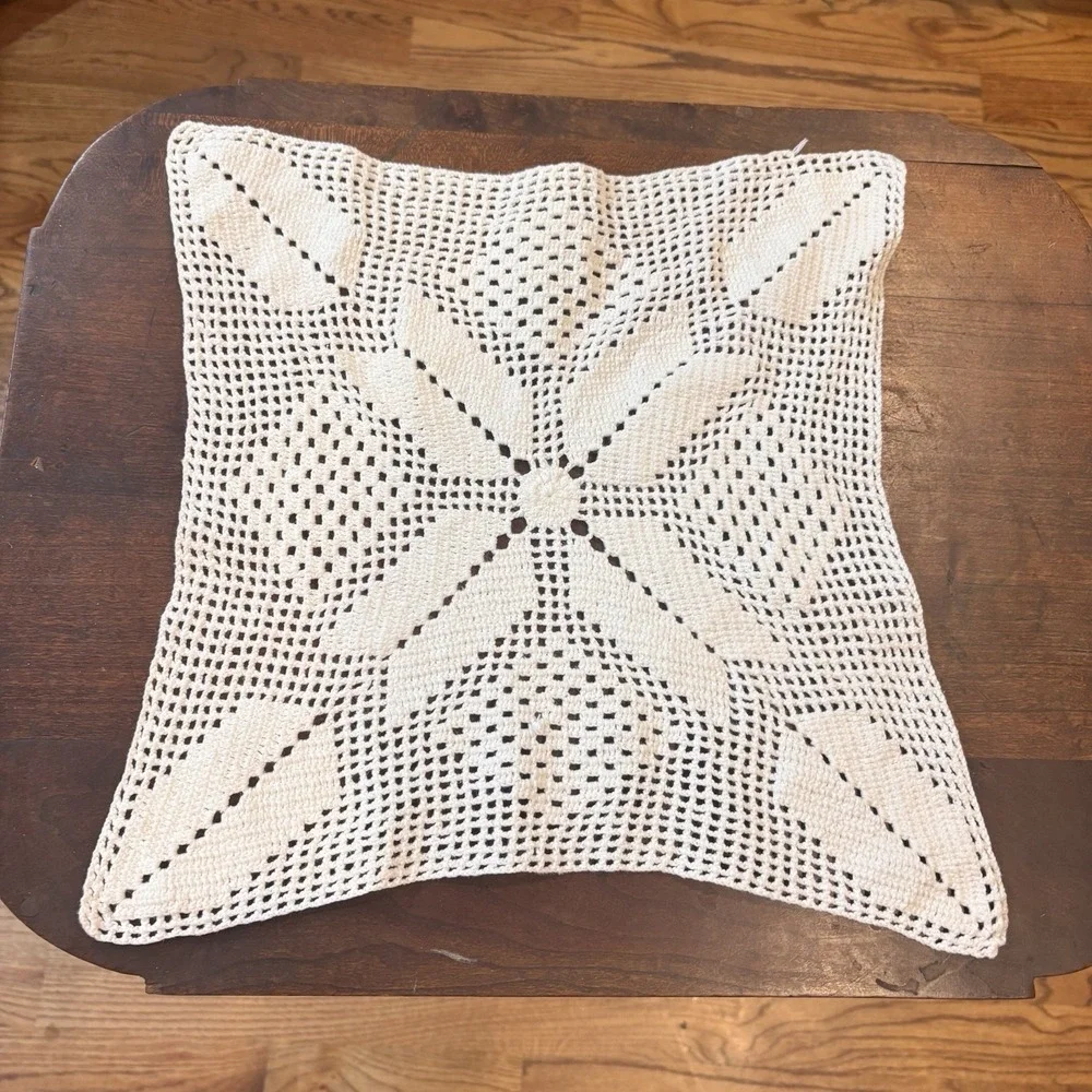 Vintage Handmade Crochet Doily 12
